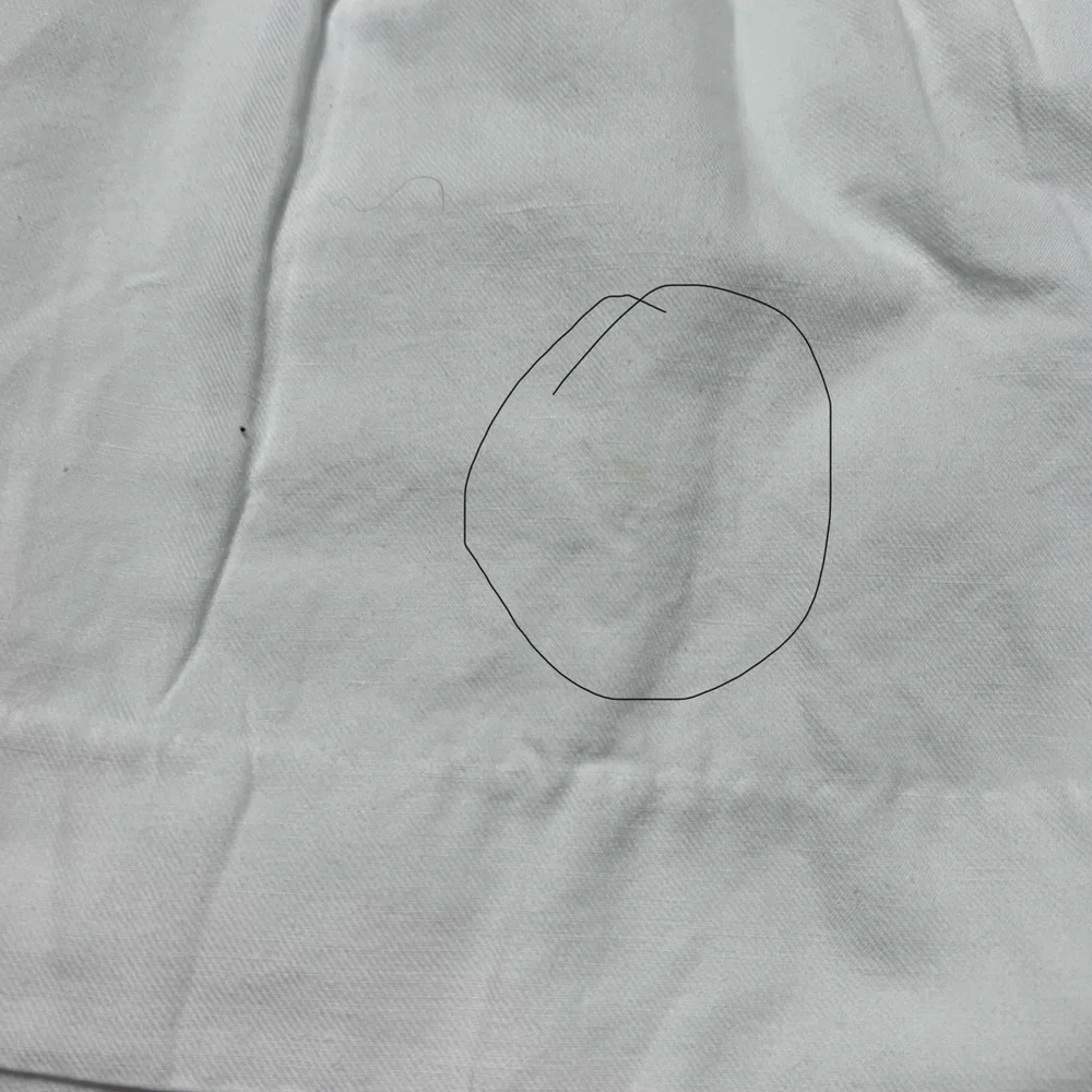 Crew Cotton Linen White/Ivory Front Pockets Zipper Closure Short Skirt Sz/6